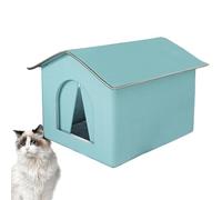 Durable Outdoor Cat House, plegable Pet Cave, Rainproof Warm Cat Bed, Waterproof Pet Tent with Foldable and Space Saving Design for Feral Cats and Outdoor Pets (1 Pieza)