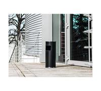 Durable Papelera resistente con cenicero (17 litros)