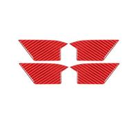 Durable Pegatinas Decorativas Manija Interior Puerta Coche Accesorios Interiores Para VW Para Golf 8 MK8 2020-2021(rojo)