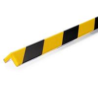 Durable Perfil de protección de esquinas C20, autoadhesivo, 1 m, paquete de 5, amarillo/negro, 1101130