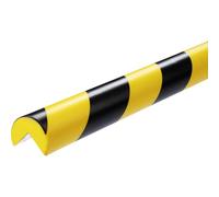 DURABLE Perfil de protección de esquinas, tipo C25R, perfil de 1 m, ancho x alto 40 x 30 mm, amarillo/negro