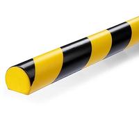 Durable Perfil de protección de superficies S32R, autoadhesivo, 1 m, paquete de 5, amarillo/negro, 1109130