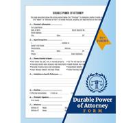 Durable Power of Attorney Form: 60+ General POA Agreement Forms | 120 Single-Sided Pages