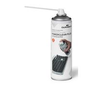 Durable Powerclean Plus Aire Comprimido, 400 ml, transparente, 583619 | Spray extra fuerte para teclados, carcasas de PC y equipos sensibles, con tubo de pulverización de precisión, inflamable