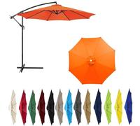 Durable Replacement Canopy for 3m/4m Patio Umbrella | UV 50+ Protection Waterproof Fabric 8 Ribs Outdoor Garden Umbrella Cover for Enhanced Sunshade & Weather Resistance
