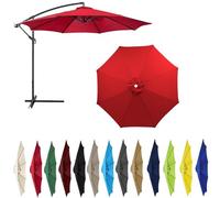 Durable Replacement Canopy for 3m/4m Patio Umbrella | UV 50+ Protection Waterproof Fabric 8 Ribs Outdoor Garden Umbrella Cover for Enhanced Sunshade & Weather Resistance