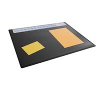 Durable Resistente bloc de escritorio con calendario anual, 65 x 50 cm, antideslizante, PP, Made in Germany, negro