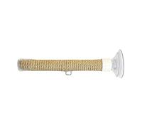 Durable Rope Perch, Portable Suction Cup Stand, 7.8x0.78x0.78 Inches Bird Toy with Climbing Design, Sturdy Material Parrot Accessory, Fun Style Rope Perch, Bird Climbing Toy for Cage & Window
