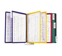 Durable Sherpa 554100 Sherpa - Sistema de referencia de montaje en pared, 10 paneles grises, carta, bordes surtidos