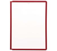 Durable SHERPA Display Panels A4 Format in Red Pack of 5 Panels To Be Used