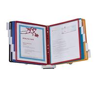 Durable Sistema de Referencia de Escritorio, 10 Paneles de Doble Cara, tamaño Carta, Colores Surtidos, diseño Sherpa (554200)