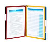 DURABLE Sistema de referencia montado en la pared, 5 paneles de doble cara, tamaño carta, colores surtidos, diseño Sherpa (555200)