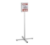 Durable Soporte de información OUTDOOR A4, incl. 2 bolsillos magnéticos impermeables, resistente a la intemperie y estabilizado UV, antracita/gris, 502057