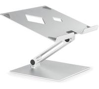 Durable Soporte de mesa para ordenador portátil/notebook, ajustable en altura y ángulo, plegable, plata, 505023