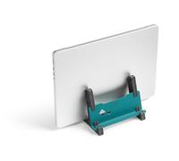 Durable Soporte para Ordenador portátil con Efecto Vertical, 60% Fieltro de Pet Reciclado, Soporte para Ordenador portátil con Soporte para teléfono móvil/Tableta, Color Azul petróleo/Verde Oscuro