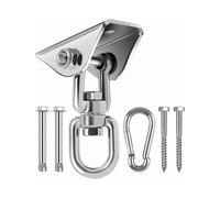 Durable Stainless Steel Ceiling Hook with 4 Screws for Yoga, Wood, and Concrete Hanging Solutions