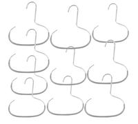 Durable Steel Hangers Maximize Closet Space with Versatile Storage, Hat Organizer Durable Stainless Steel, Durables Steels Hangers for Caps, Ties, Scarves, Clothes (Gray,10pcs)
