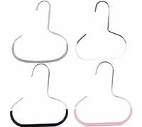 Durable Steel Hangers, Space-Saving Hat & Scarf Hanger, Stainless Steel Hat Hangers for Closet, Non-Slip PVC Coated Closet Storage for Baseball Caps, Scarf (4PCS)