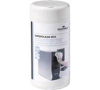 Durable SUPERCLEAN Box Equipment Cleansing Wet Cloths - Kit de Limpieza para Ordenador (Equipment Cleansing Wet Cloths, Blanco)