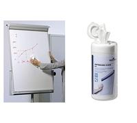 Durable - Toallitas de limpieza para pizarra blanca (1 paquete, 100 unidades)