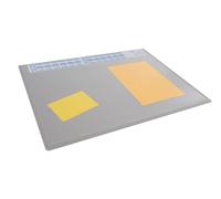 Durable Vade de escritorio con calendario anual, 65 x 50 cm, antideslizante, PP, Made in Germany, gris, 722310