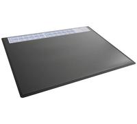 Durable Vade de escritorio con calendario anual, 65 x 50 cm, antideslizante, PP, Made in Germany, negro, 722301