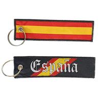 Durabol 2 Llavero de tela Capitán de yate doble cara，Moto, Coche, Accesorios Moto, Accesorios Coche (bandera de España sin escudo)