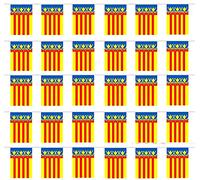 Durabol Cadena de Bandera Comunidad Valenciana 70 Banderin 20 X 30 CM - 50 Metro