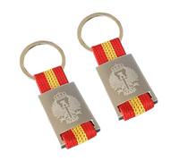 Durabol Llavero Bandera lona de España de Metal/Tela.Grabado láser.conmemorativo histórico y madrid (Ejército de Tierra)