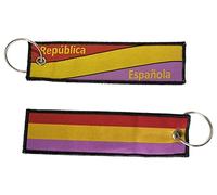 Durabol Llavero de tela Capitán de yate doble cara，Moto, Coche, Accesorios Moto, Accesorios Coche (Bandera Republica Española)