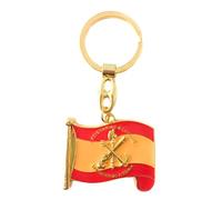 Durabol Llavero Legión española en aleación de metal- abalorio -bandera de España Llavero metálico con Grabado de España en Letras Bandera Nacional,