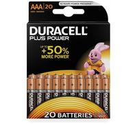Duracell 020146 20146 Plus Power Micro - Pilas alcalinas (AAA, 1,5 V, 20 Unidades)
