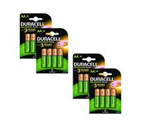 Duracell 1300mAh tamaño AA baterías Recargables - Paquete de 16
