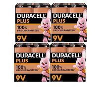 16 pilas Duracell de 9 V (4 blísters de 4 baterías), 16 pilas (6LR61/MN1604)