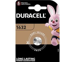 Duracell 1632 Single-Use Battery CR1632 Litio 3 V - Pilas (Single-Use Battery, CR1632, Litio, Botón/Moneda, 3 V, 1 Pieza(s))