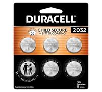 Duracell - 2032 3V batería de moneda de litio - Batería de larga duración - 4 unidades, 2032, 6 Count, 1