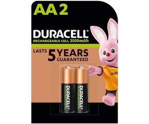 Duracell 2xAA 2400mAh - Batería/Pila Recargable (2400 mAh, Universal, Multi)