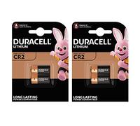 Duracell 4 X Ultra Foto DLCR2 3 V Baterías de litio - [Paquetes de 2]