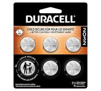 Duracell Batería 2032, CR2032 3 V, batería de botón de Litio, 6 Unidades (Paquete de 1). Revestimiento Amargo Que Ayuda a desalentar la deglución, Embalaje Seguro para niños. Ideal para llaveros,