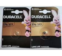 Duracell Batería de reloj de óxido de plata (2 X 377 SR626SW SB-AW AG4) 1.55V