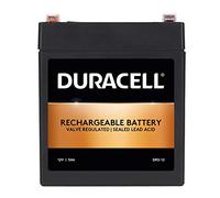 Duracell Batería DR5-12 original SLA de 12 V 5 Ah - Válvula regulada de plomo ácido sellada VRLA - 5 años de vida útil - Reemplazo para NP5-12, NP5-12T, LSLA5-12, HSC12-5, LP12-5.0 - Alarma, UPS y