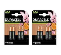 Duracell - Batería/Pila recargable (850 mAh, Níquel metal hidruro, AAA, 8 piezas)