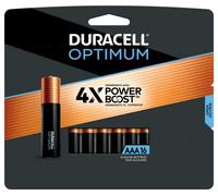 DURACELL Baterías AAA óptimas con ingredientes de refuerzo de potencia, paquete de 16 baterías dobles A con potencia de larga duración, batería AA alcalina de uso completo para dispositivos domésticos