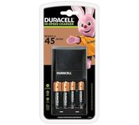 Duracell Cargador de batería de 45 minutos con 2 AA y 2 AAA