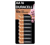 Duracell Copper & Black Pilas Alcalinas AA Pilas Multiusos de 1.5 V Contiene 1 Paquete con 16 Pilas