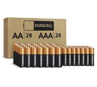 Duracell Coppertop AA + AAA Batteries, 56 Count Pack Double A and Triple A Alkaline Battery with Power Boost Ingredients, Long-Lasting Power (Ecommerce Packaging)