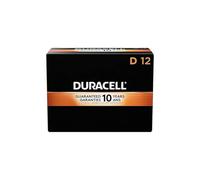 DURACELL Coppertop D Pilas alcalinas, Paquete de 12 (MN1300)