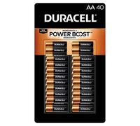 Duracell Coppertop - Pilas alcalinas AA, 40 unidades, color marrón