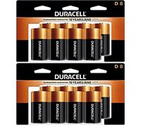 Duracell Coppertop - Pilas Tipo D, Baterías D Alcalinas, Paquete de 8 Unidades, batería D con energía de Larga duración, Multiusos para Dispositivos domésticos y de Oficina (Paquete de 2)