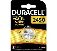 Duracell CR 2450 Litio 3V batería no-Recargable - Pilas (Litio, Botón/Moneda, 3 V, 1 Pieza(s), CR2450, Plata)